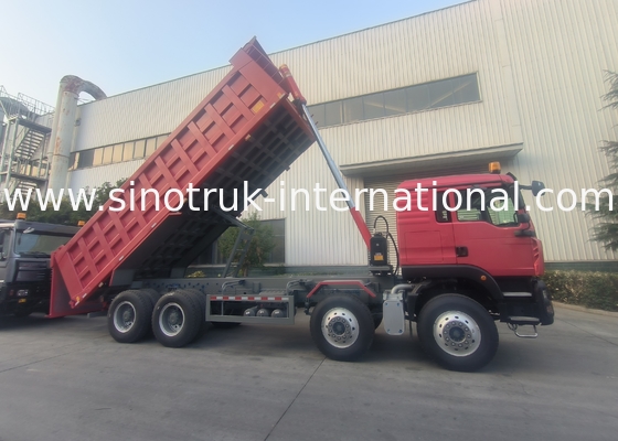 8 × 4 Lhd 12 τροχών Sinotruk Tipper 400hp Euro 2