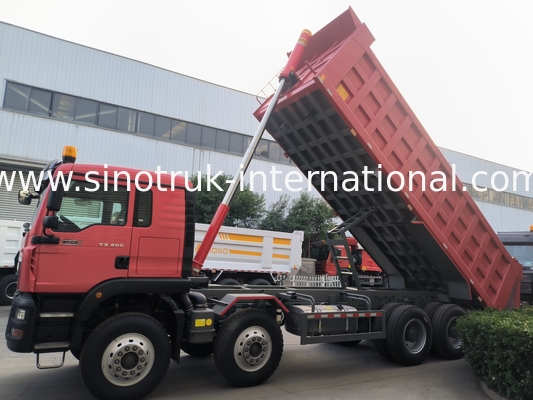 8 × 4 Lhd 12 τροχών Sinotruk Tipper 400hp Euro 2