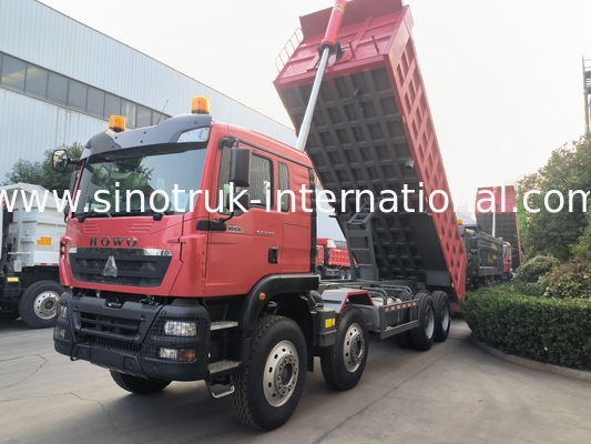 8 × 4 Lhd 12 τροχών Sinotruk Tipper 400hp Euro 2