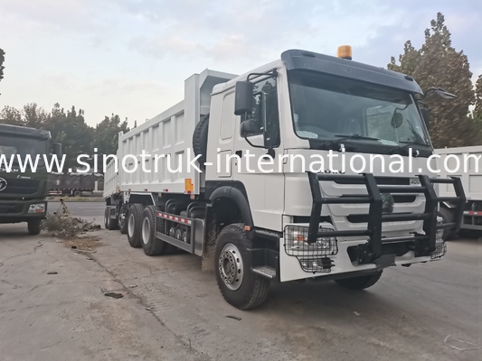 SINOTRUK HOWO 400HP Αμαξοστοιχία απορριμμάτων για την κατασκευή Α7 Στρατιωτικό φως προειδοποίησης προφυλάκτη