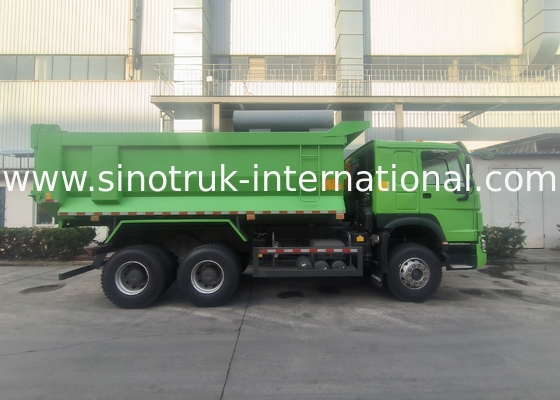 Sinotruk Howo Τελαχιστήρας 380HP 6 × 4 U σχήμα Φορτηγό σώμα Πράσινο χρώμα