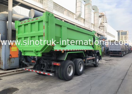 Sinotruk Howo Τελαχιστήρας 380HP 6 × 4 U σχήμα Φορτηγό σώμα Πράσινο χρώμα