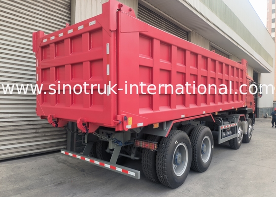 Sinotruk Howo Τελεφερίκ Tx 400HP Euro 2 8 × 4 Lhd 12 τροχούς Κόκκινο