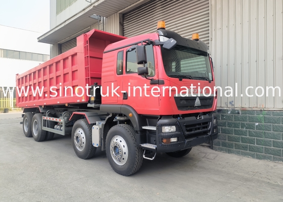 Sinotruk Howo Τελεφερίκ Tx 400HP Euro 2 8 × 4 Lhd 12 τροχούς Κόκκινο