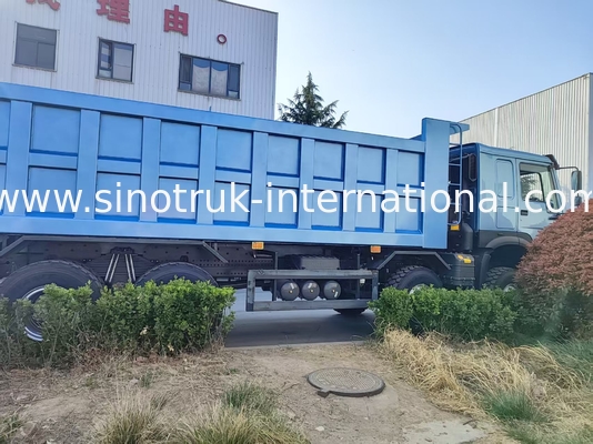 Συγκλονιστικό μπλε HOWO 8×4 380HP 26.91CBM φορτηγό όπου η δύναμη συναντά την ακρίβεια σε κάθε φορτίο!