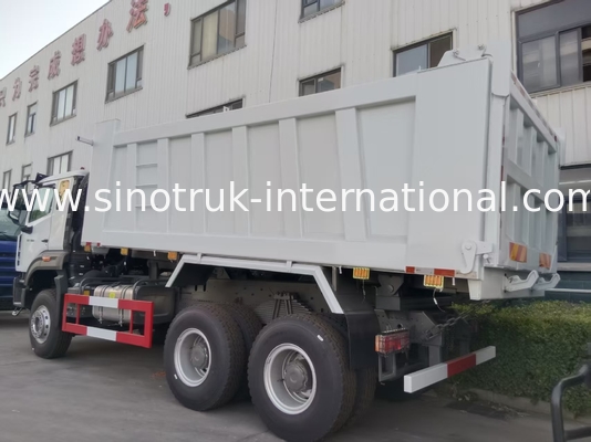 2 επιβάτες Sinotruk Hohan Tipper Dump Truck Weichai Μηχανή 6 × 4 LHD 380HP με χειροκίνητο σύστημα μετάδοσης