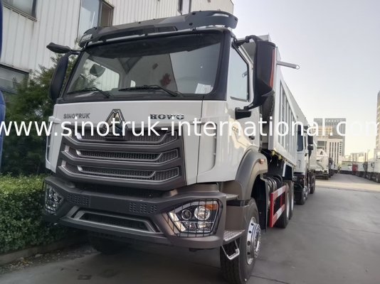 2 επιβάτες Sinotruk Hohan Tipper Dump Truck Weichai Μηχανή 6 × 4 LHD 380HP με χειροκίνητο σύστημα μετάδοσης