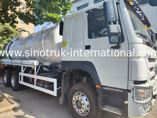 HOWO 6*4 16CBM 380HP Καθαριστικό φορτηγό αποβλήτων Υψηλής ισχύος ανταποκρίνεται σε αποτελεσματικές πολυλειτουργικές λύσεις καθαρισμού