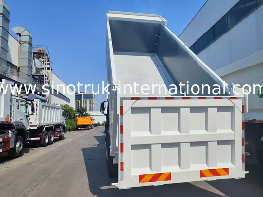 HOWO NX 371HP 6*4 20m3 Κεντρικό ανελκυστήρα φορτηγού υψηλής απόδοσης με αποτελεσματικό σώμα φορτίου μεσαίου ανελκυστήρα