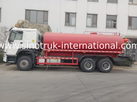 HOWO SINOTRUK Φορτηγό δεξαμενής νερού 380HP με λειτουργία πλύσης υψηλής πίεσης 6×4