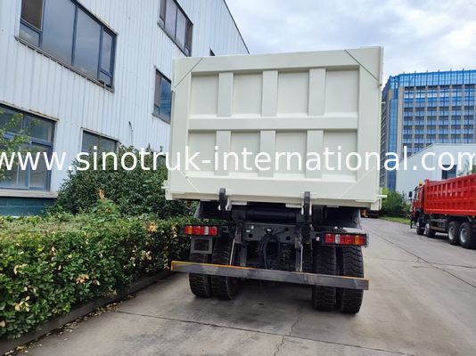 371HP White HOWO 6*6 All-Wheel Drive Dump Truck with Ghost-Face Cab