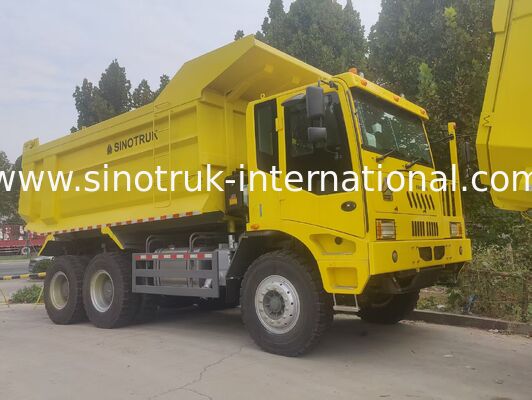 Sinotruk Mining Dump Truck με κινητήρα 430HP Μοντέλο μετάδοσης κίνησης 6x4 και κιβώτιο φορτίου πάχους 16mm