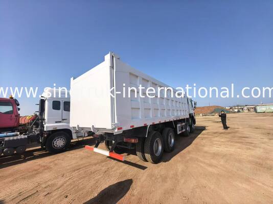 375 ίππους Τροχαίο απορριμμάτων με 40-50 τόνους χωρητικότητας φορτίου και μήκος κουτιού φορτίου 7300 mm