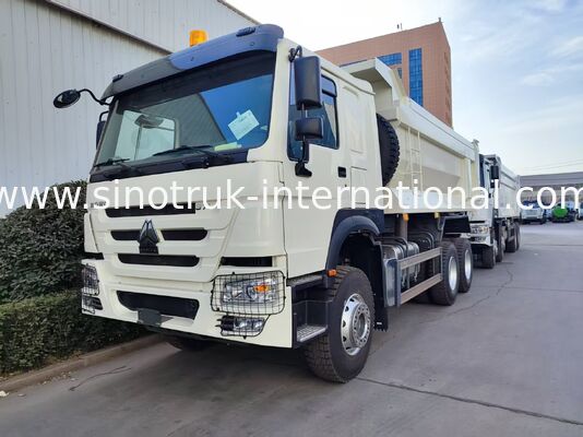 Ανθεκτικό HOWO 6×4 371HP 20CBM Λευκό φορτηγό σκουπιδιών με υψηλής αντοχής ατσάλινο σώμα για βαριές εργασίες