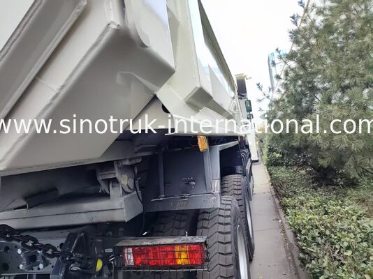 Ανθεκτικό HOWO 6×4 371HP 20CBM Λευκό φορτηγό σκουπιδιών με υψηλής αντοχής ατσάλινο σώμα για βαριές εργασίες