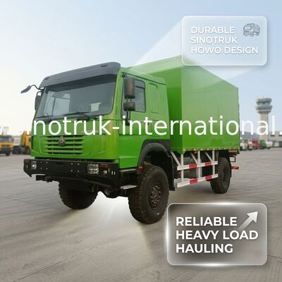 Βαρέως τύπου φορτηγό SINOTRUK με κίνηση 4X4 LHD, δεξαμενή φορτίου 5000*2300*2300 mm και χωρητικότητα πίσω άξονα 16T για μεταφορά βαρέων φορτίων Πράσινο