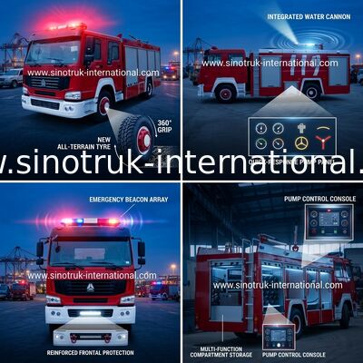 Τρυφερό όχημα πυρκαγιάς σκόνης ορυχείου/σύγχρονα πυροσβεστικά οχήματα 15-20CBM LHD με το ISO