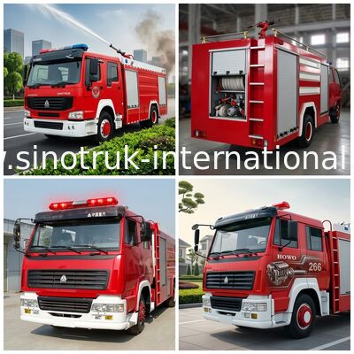 Φορτηγό SINOTRUK HOWO 8-12CBM 266HP προσβολής του πυρός για τον έλεγχο ή το ψέκασμα πυρκαγιάς
