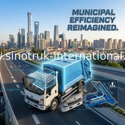 Φορτηγό SINOTRUK HOWO 6-10CBM 4X2 ZZ1127G4215C1 συλλογής απορριμάτων βραχιόνων ταλάντευσης