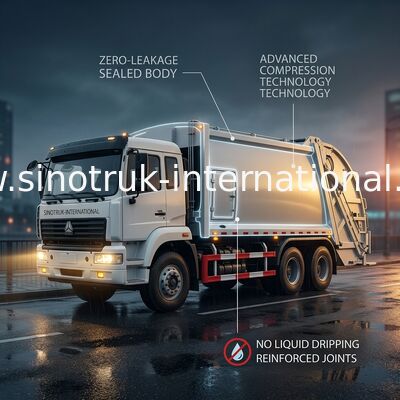 Χρυσός πρίγκηπας φορτηγών SINOTRUK συλλογής απορριμάτων μεταφορών μετακινούμενος 20-25CBM 6X4