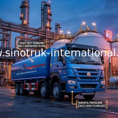 Φορτηγό 8X4 LHD Euro2 371HP δεξαμενών πετρελαίου υψηλής αποδοτικότητας