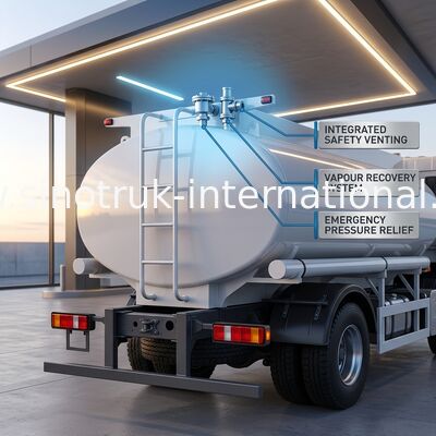 HOWO 25CBM 6*4 Τρακ Tank Oil 380HP Strong Horsepower Λευκό