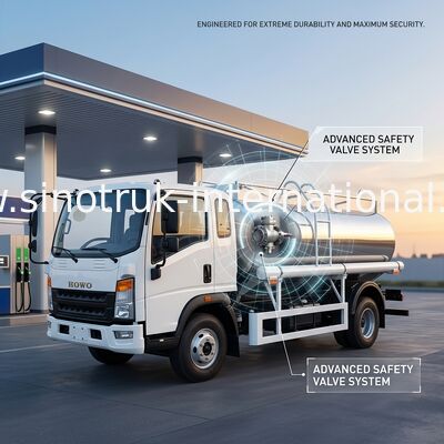SINOTRUK HOWO 4X2 Μεταφορές πετρελαίου Τανκ Truck SINOTRUK HOWO 5-6CBM