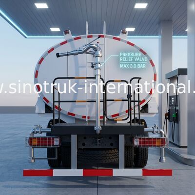 Υψηλή ιπποδύναμη 400HP φορτηγών δεξαμενών πετρελαίου LHD 6×4 10wheels HOWO
