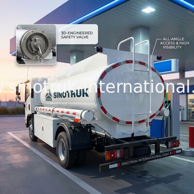 SINOTRUK HOWO 4X2 Μεταφορές πετρελαίου Τανκ Truck SINOTRUK HOWO 5-6CBM