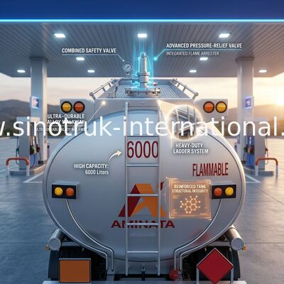 HOWO 6×4 10 φορτηγό 400HP 20CBM δεξαμενών πετρελαίου ροδών