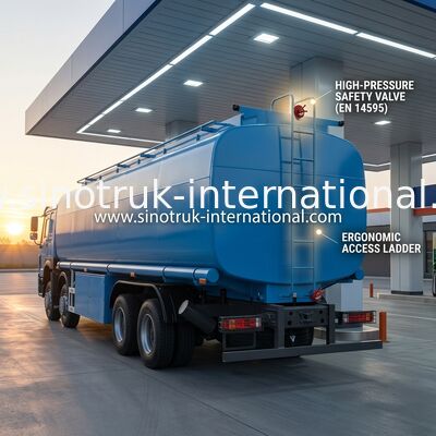 Φορτηγό 30 CBM παράδοσης καυσίμων δεξαμενών αποθήκευσης πετρελαίου πετρελαίου HOWO 8X4