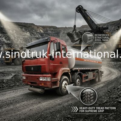 Υψηλής αντοχής μεγάλη ικανότητα 25-30CBM φορτηγών ZZ1311N4661W δεξαμενών πετρελαίου τραβήγματος