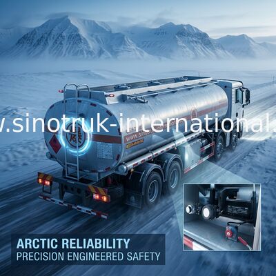 Σταθερό φορτηγό SINOTRUK HOWO 30 - 40 CBM δεξαμενών πετρελαίου για τη μεταφορά 8X4 RHD πετρελαίου