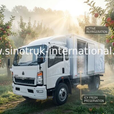 RHD SINOTRUK HOWO 10 κατεψυγμένο τόνος φορτηγό 140HP