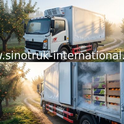 Κατεψυγμένο φορτηγό SINOTRUK HOWO για τη μεταφορά παγωμένων τροφίμων/ιατρικής