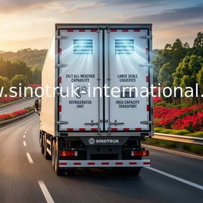 SINOTRUK κατεψυγμένο φορτηγό φορτηγών για την υψηλής θερμοκρασίας σταθερότητα 20CBM παγωμένων τροφίμων