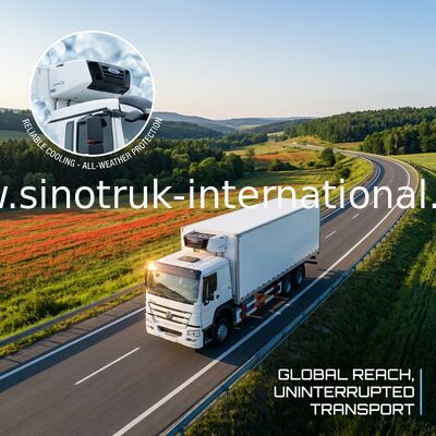 Υψηλής αντοχής παγωμένα φορτηγά και φορτηγά τροφίμων RHD κατεψυγμένα 8×4 40 τόνος χαμηλού θορύβου