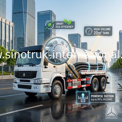 Κενό φορτηγό 15CBM LHD 6X4 Euro2 290HP αναρρόφησης λυμάτων SINOTRUK HOWO