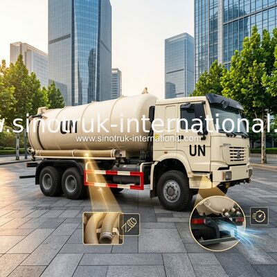 6×4 φορτηγό αναρρόφησης λυμάτων τύπων Drive με την αντλία με το υδραυλικό σύστημα ελέγχου