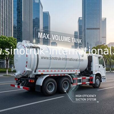 6X4 κενό φορτηγό βυτιοφόρων Euro2 290HPRoad/φορτηγό βυτιοφόρων αντλιών λυμάτων/βυτιοφόρων αναρρόφησης λυμάτων