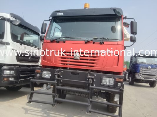 430HP Red HOWO 6*6 All-Wheel Drive Dump Truck με καμπίνα Φάντασμα-Face