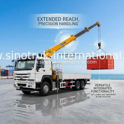 SINOTRUK Εφοδιασμός γερανού 12 τόνων XCMG για ανύψωση 6X4 400HP
