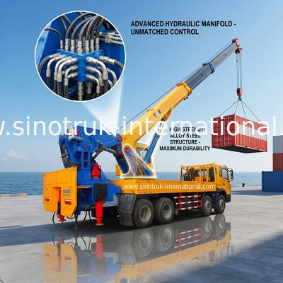 25-80 τόνοι τοποθετημένων φορτηγό γερανών 8X4 LHD, τοποθετημένος φορτηγό ανυψωτικός εξοπλισμός