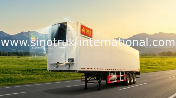 SINOTRUK κατεψυγμένο ημι φορτηγό 20/40 πόδια ρυμουλκών εμπορευματοκιβωτίων 30 - 60 τόνοι