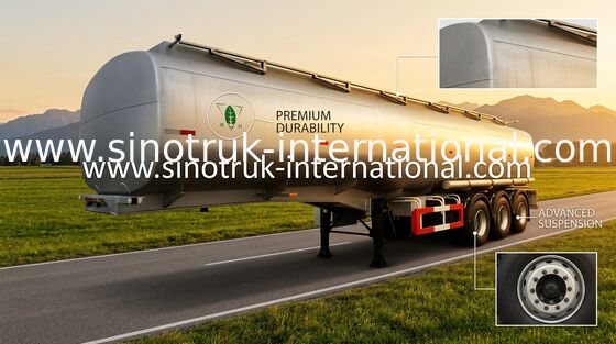 SINOTRUK χάλυβας ΜΝ 60 ημι επίπεδης βάσης ρυμουλκά δεξαμενών πετρελαίου Cfm για τη μεταφορά πετρελαίου καύσεως
