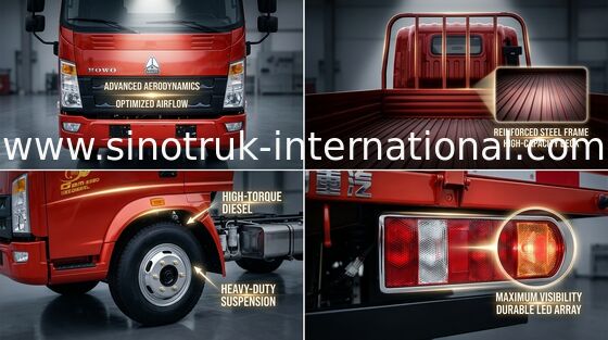SINOTRUK HOWO 5 τόνοι φορτηγών ελαφριού καθήκοντος για τη φυτική μεταφορά