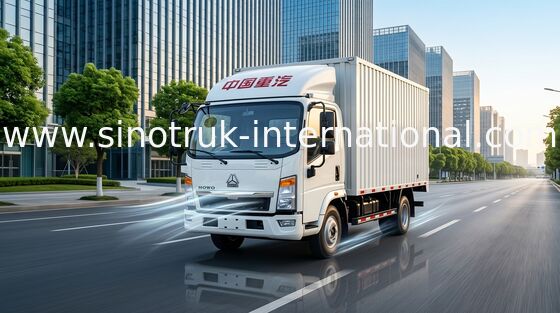 Χαμηλού θορύβου ελαφρύ φορτηγό LHD 4X2 116HP ZZ1087D3614C180 κιβωτίων παράδοσης καθήκοντος