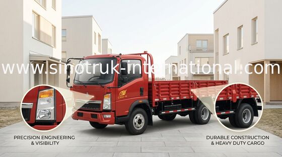 Ενέργεια HOWO - ελαφριά φορτηγά SINOTRUK HOWO LHD 116HP ZZ1127D3615C1 κιβωτίων καθήκοντος αποταμίευσης