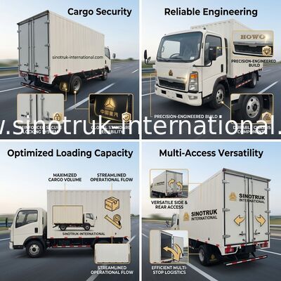 SINOTRUK HOWO Επαγγελματικά ελαφρά φορτηγά χαμηλό θόρυβο για την κατασκευή RHD