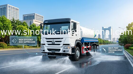 SINITRUK άσπρη μεγάλη περιεκτικότητα φορτηγών 6x4 LHD 371HP 18CBM δεξαμενών νερού